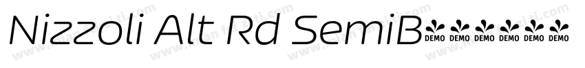Nizzoli Alt Rd SemiB字体转换